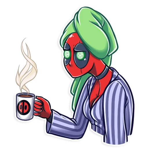 Sticker Lady Deadpool - 2