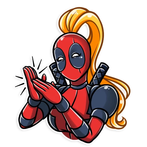 Sticker Lady Deadpool - 1