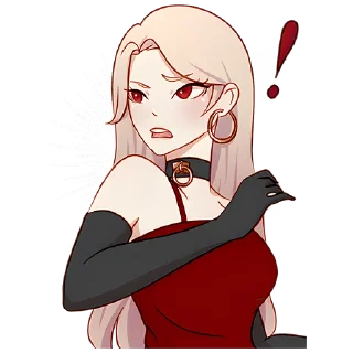 Стикер Леди-тян @nyasticks - 8