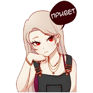 Стикер Леди-тян @nyasticks - 3