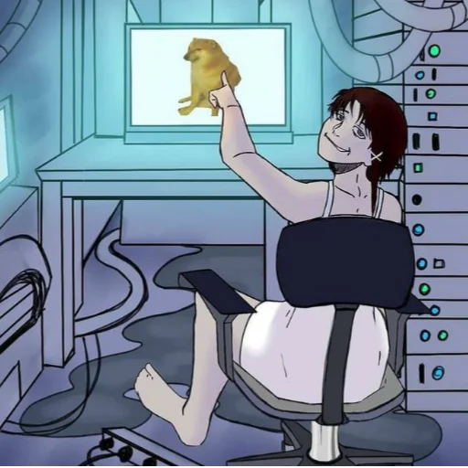 Sticker Lain_bitc_wok - 1