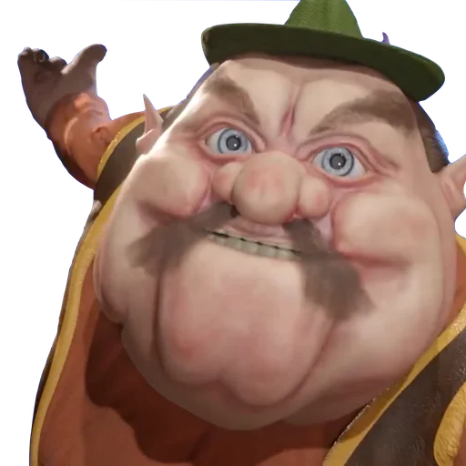 cartoon hat human face