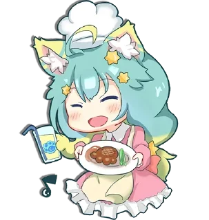 Sticker Lanmewko by @anime_stickerr - 6