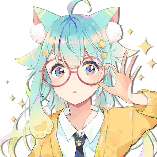 Sticker Lanmewko by @anime_stickerr - 1