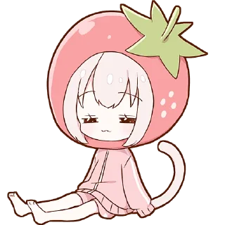 Sticker Ленивая Мининэко @Nyasticks - 6