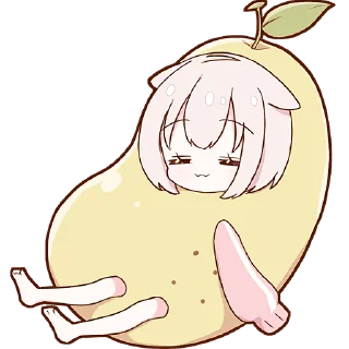 Sticker Ленивая Мининэко @Nyasticks - 5