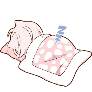 Sticker Ленивая Мининэко @Nyasticks - 4