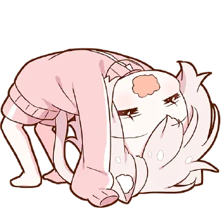 Sticker Ленивая Мининэко @Nyasticks - 1