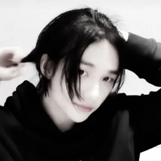 person human face black and white