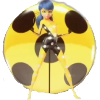 Sticker Леди баг, на краю времени. - 0