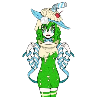 Стикер Леди Газировка - 1