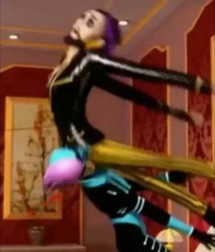 мультфильм танцевать стена