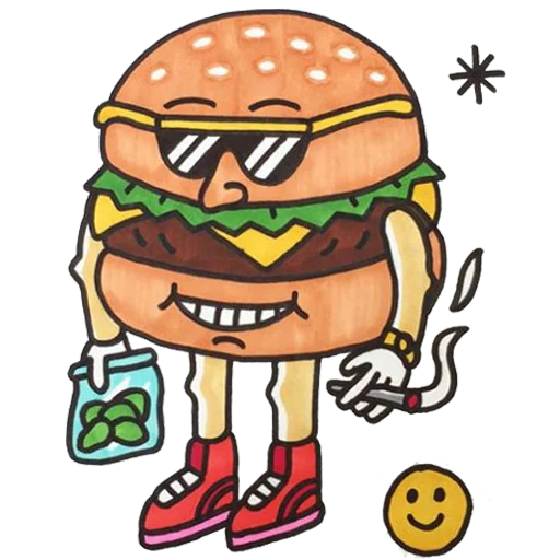 фаст-фуд рисование клипарт