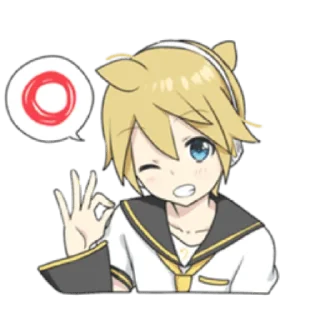 Sticker 🍌Kagamine Len🎤 ( @Ilove_Ventii ) - 1