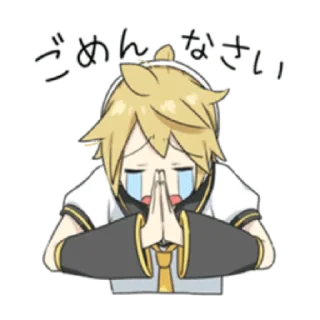 Sticker 🍌Kagamine Len🎤 ( @Ilove_Ventii ) - 8