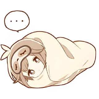 Стикер Ленивец-кун @Nyasticks - 10