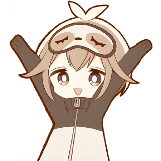 Стикер Ленивец-кун @Nyasticks - 4