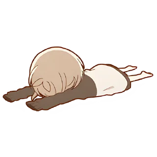 Стикер Ленивец-кун @Nyasticks - 3