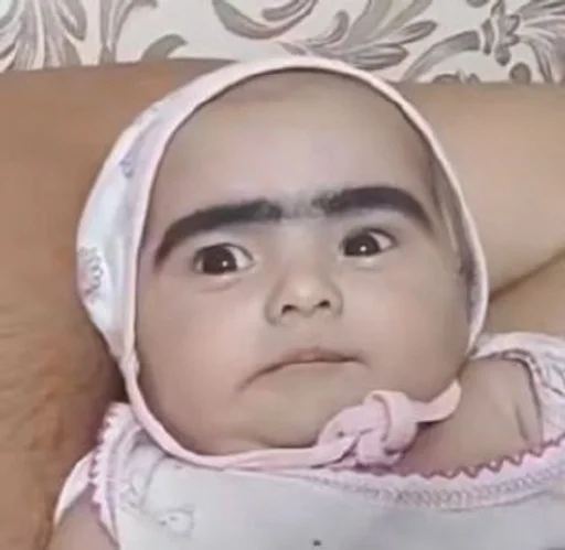 human face baby clothing