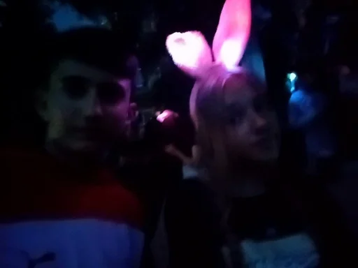 human face magenta person