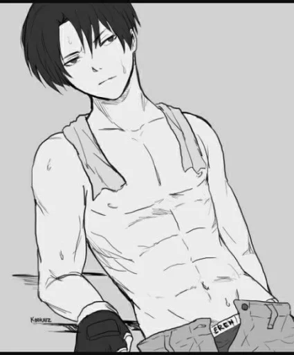 Sticker Леви муж @titan_memx + @anime_stickerr - 8