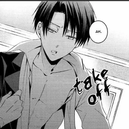 Sticker Леви муж @titan_memx + @anime_stickerr - 4