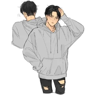 Sticker Levi my love🤲❤️💍🌌☔🌠🌀❄️💨🌙💫 - 9
