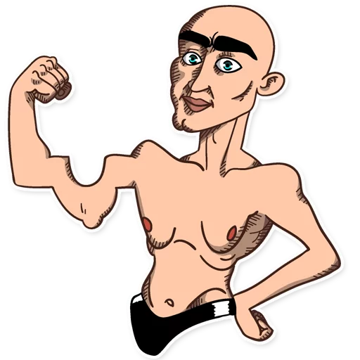 Sticker Like a Man - 0