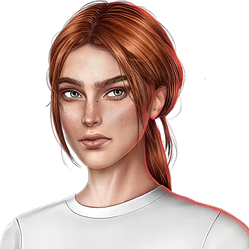 human face woman neck