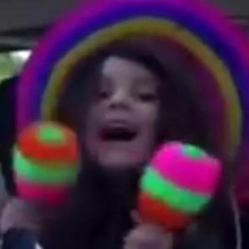 party supply magenta human face