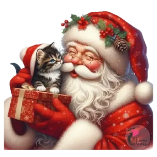 рождество кошка человеческое лицо