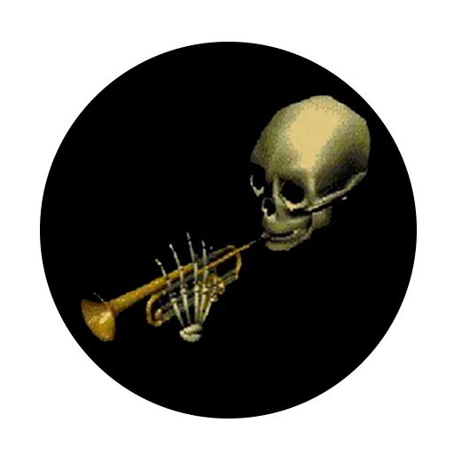 music musical instrument skull