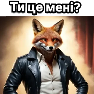 Sticker Лис made in E-not😎 - 11