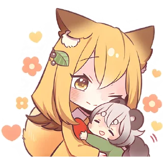 Sticker Лиса-чан @Nyasticks - 4