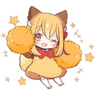 Sticker Лиса-чан @Nyasticks - 7