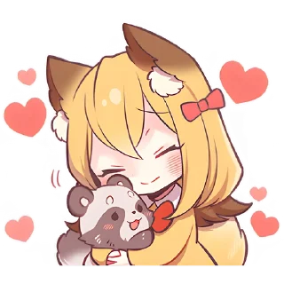 Sticker Лиса-чан @Nyasticks - 6
