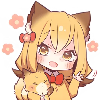 Sticker Лиса-чан @Nyasticks - 5