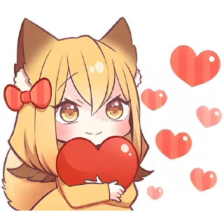 Sticker Лиса-чан @Nyasticks - 2