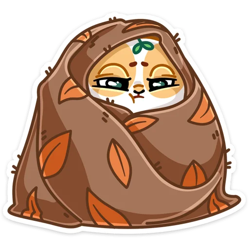 Sticker Листочек @nyasticks - 1