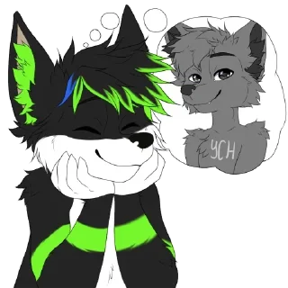 Sticker ⟨ Лисёнок >< ⟩ - 5