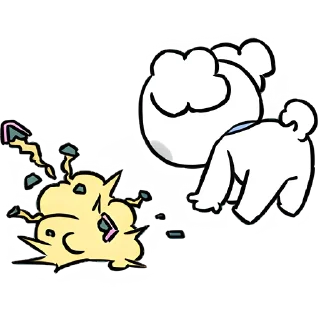 Sticker Маленькие собачки @Nyasticks - 7