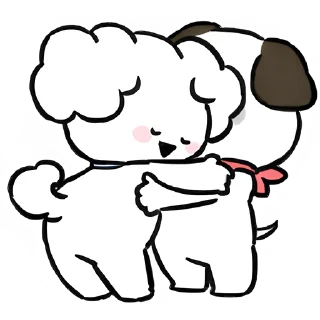 Sticker Маленькие собачки @Nyasticks - 9