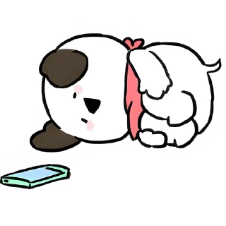 Sticker Маленькие собачки @Nyasticks - 4