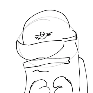 Стикер Ленивый Саня - 11