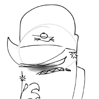 Стикер Ленивый Саня - 6