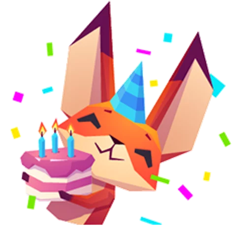 Стикер Little_Cute_Fox - 1