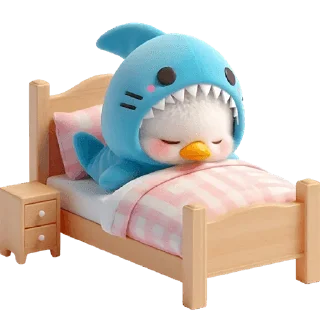 Sticker Утиная акула @Nyasticks - 9