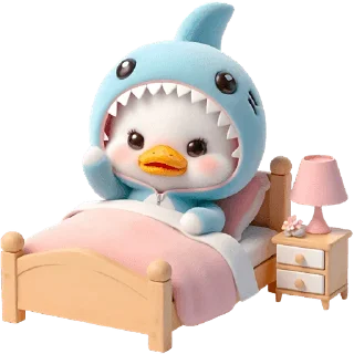 Sticker Утиная акула @Nyasticks - 4