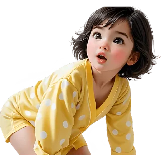 Sticker Милая девочка @Nyasticks - 11