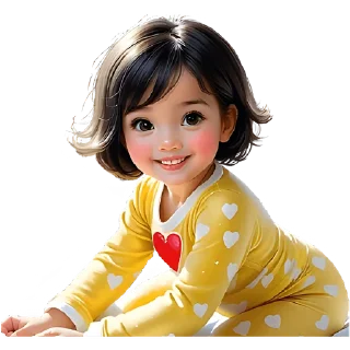 Sticker Милая девочка @Nyasticks - 7